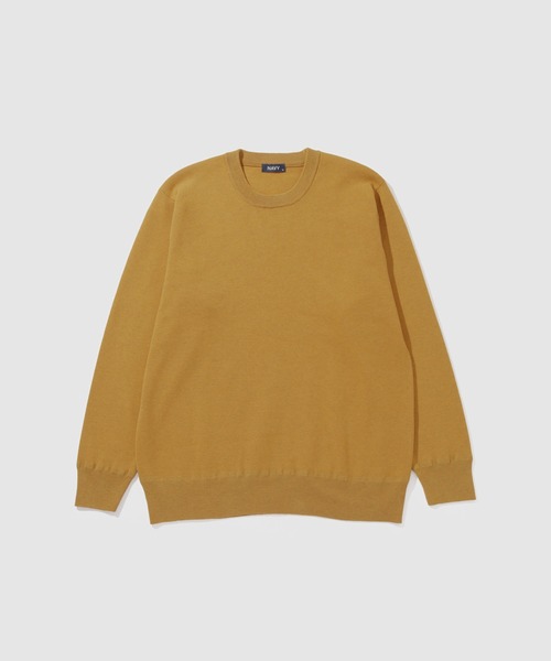 NAVY（ネイビー）の「NAVY 快適ミラノリブクルーニット【ウォッシャブル】（ニット/セーター・メンズ・アイボリー/ネイビー系1/ネイビー/マスタード/杢グレー/ブラック・L/M/XL/S）」の20枚目の写真