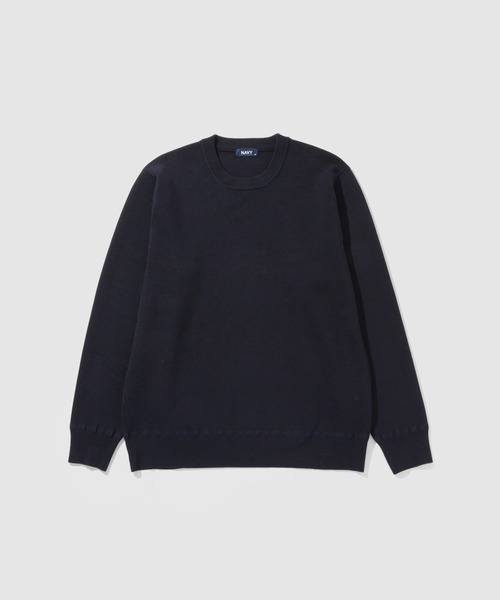 NAVY（ネイビー）の「NAVY 快適ミラノリブクルーニット【ウォッシャブル】（ニット/セーター・メンズ・アイボリー/ネイビー系1/ネイビー/マスタード/杢グレー/ブラック・L/M/XL/S）」の22枚目の写真