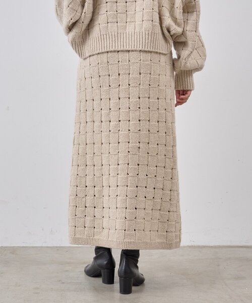 BEARDSLEY(ビアズリー)の「バスケットスカート(スカート・レディース・ベージュ・FREE)」の7枚目の写真