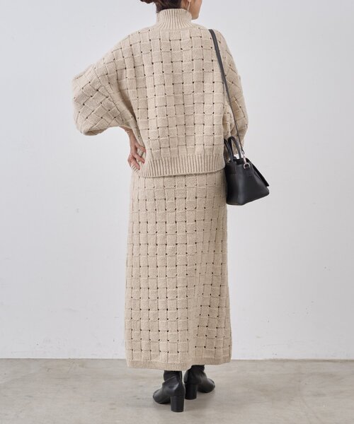 BEARDSLEY(ビアズリー)の「バスケットスカート(スカート・レディース・ベージュ・FREE)」の9枚目の写真