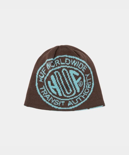 HUF（ハフ）の「HUF  TOKEN RV SKULL BEANIE / ハフ（ニットキャップ/ビーニー・メンズ・ブラック/ワイン/ブラウン・O/S）」の2枚目の写真