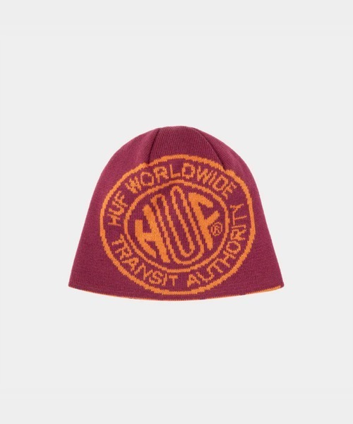 HUF（ハフ）の「HUF  TOKEN RV SKULL BEANIE / ハフ（ニットキャップ/ビーニー・メンズ・ブラック/ワイン/ブラウン・O/S）」の3枚目の写真