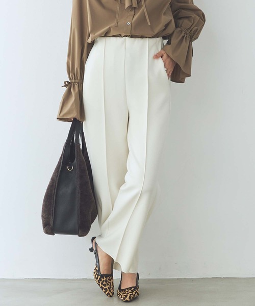 Acuta（アクータ）の「ダンボールストレートパンツ（その他パンツ・レディース・アイボリー/ネイビー・38）」の12枚目の写真