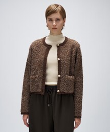 cloenc | 【手洗い可】ブークレニットカーディガン(カーディガン/ボレロ)