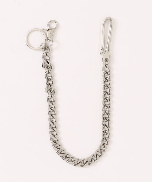 NOWLE(ノウル)の「【NOWLE】キーホルダーリング付き ウォレットチェーン キーチェーン(ウォレットチェーン・メンズ・シルバー・FREE)」の1枚目の写真