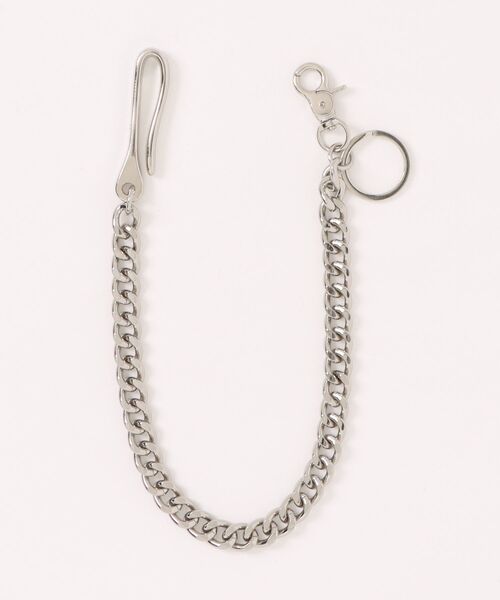 NOWLE(ノウル)の「【NOWLE】キーホルダーリング付き ウォレットチェーン キーチェーン(ウォレットチェーン・メンズ・シルバー・FREE)」の2枚目の写真