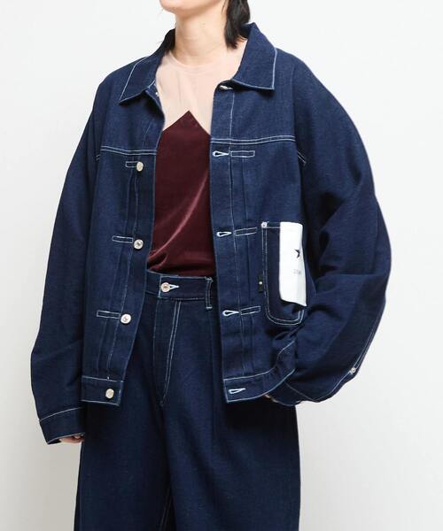 セール】OVERSIZED DENIM JACKET (SET-UP)（デニムジャケット