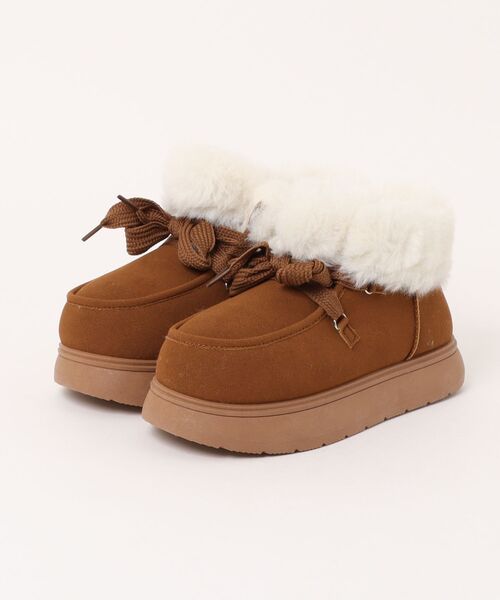 apres jour（アプレジュール）の「ムートンショートブーツ（ブーツ・レディース・ベージュ/キャメル/ブラック・LARGE/SMALL/X-LARGE/MEDIUM）」の16枚目の写真