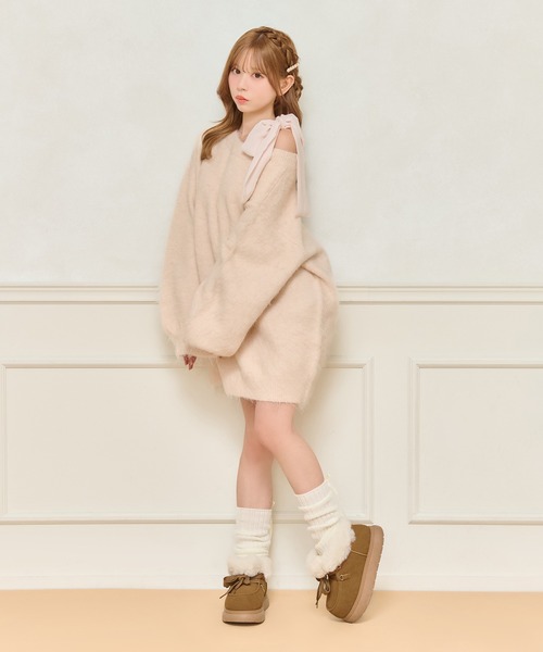 apres jour（アプレジュール）の「ムートンショートブーツ（ブーツ・レディース・ベージュ/キャメル/ブラック・LARGE/SMALL/X-LARGE/MEDIUM）」の8枚目の写真