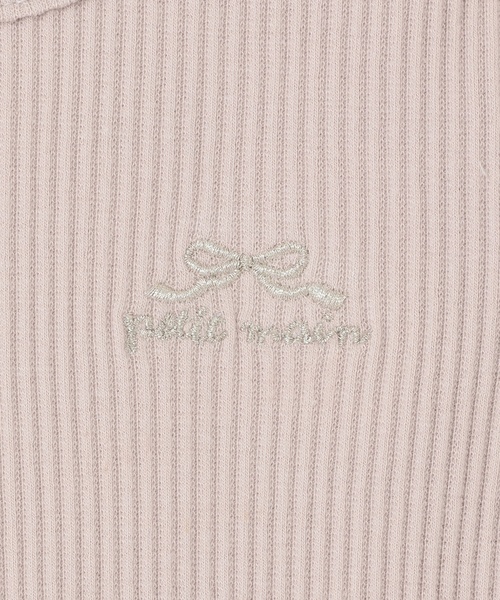 petit main（プティマイン）の「チュールペプラムロゴ長袖Tシャツ（Tシャツ/カットソー・キッズ・チャコール/ライトピンク/ライトブルー・130cm/100cm/80ｃｍ/90cm/110cm/120cm）」の9枚目の写真