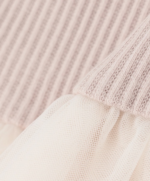 petit main（プティマイン）の「チュールペプラムロゴ長袖Tシャツ（Tシャツ/カットソー・キッズ・チャコール/ライトピンク/ライトブルー・130cm/100cm/80ｃｍ/90cm/110cm/120cm）」の13枚目の写真