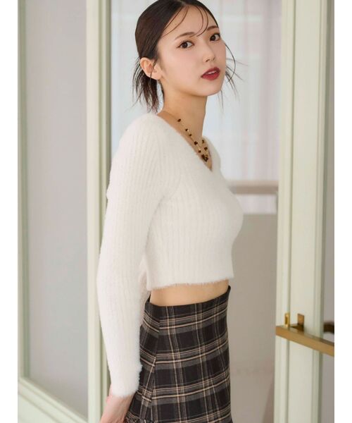 MERCURYDUO（マーキュリーデュオ）の「【追加生産】異素材使いティアードスカート（スカート・レディース・ブラック/チャコールグレー/ネイビー・SMALL/MEDIUM）」の15枚目の写真