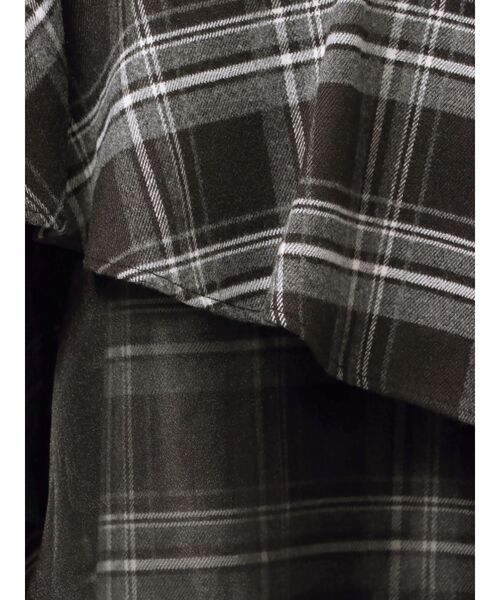 追加生産】異素材使いティアードスカート（スカート）｜MERCURYDUO