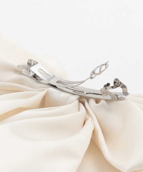 mezzo piano Junior（メゾピアノジュニア）の「ビッグリボンバレッタ♪（その他ヘアアクセサリー・キッズ・アイボリー/ブラック・F）」の5枚目の写真