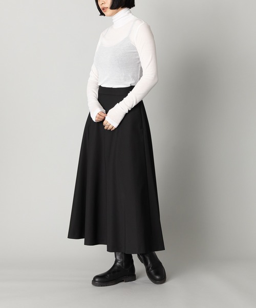 kuros'(クロス)の「【kuros’オリジナル】タートルネックコットンシアーロングスリーブTシャツ(Tシャツ/カットソー・レディース・ホワイト/ブラック・SMALL/MEDIUM)」の12枚目の写真