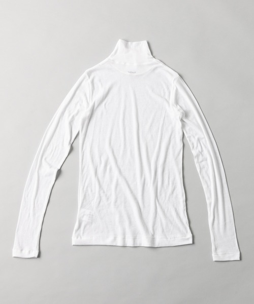 kuros'(クロス)の「【kuros’オリジナル】タートルネックコットンシアーロングスリーブTシャツ(Tシャツ/カットソー・レディース・ホワイト/ブラック・SMALL/MEDIUM)」の15枚目の写真