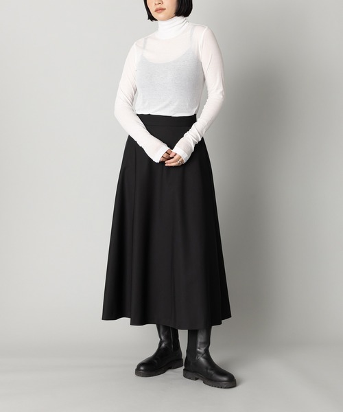kuros'(クロス)の「【kuros’オリジナル】タートルネックコットンシアーロングスリーブTシャツ(Tシャツ/カットソー・レディース・ホワイト/ブラック・SMALL/MEDIUM)」の17枚目の写真