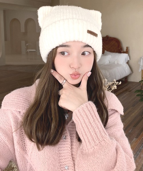 セール】【urge select】《アニマルシリーズ》ネコ耳 もこもこ ニット