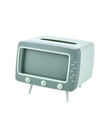 Toysrus(トイザラス)のスマホスタンド付きティッシュケース(グリーン)(インテリア雑貨)