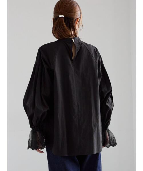 Te chichi（テチチ）の「レースカフスボリュームスリーブブラウス（シャツ/ブラウス・レディース・ブラック/オフホワイト・F）」の9枚目の写真