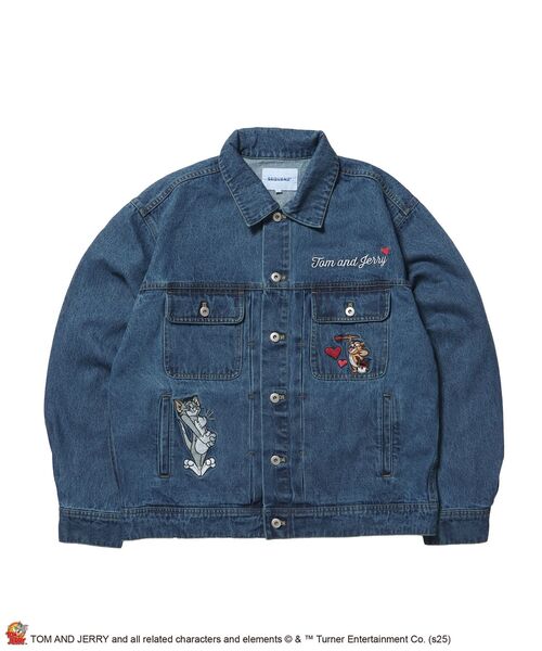 SEQUENZ（シークエンズ）】TJ CHAIN EMB.DENIM JACKET / オーバー