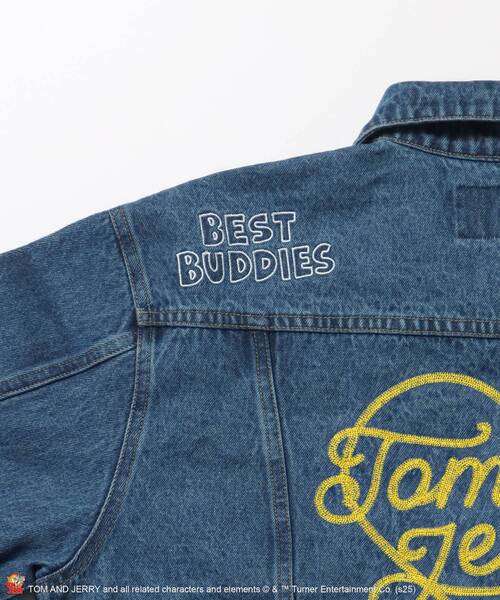 CALEE Souvenir denim shop coat/刺繍/デニム/L CALEE Souvenir denim shop coat/刺繍/デニム/L