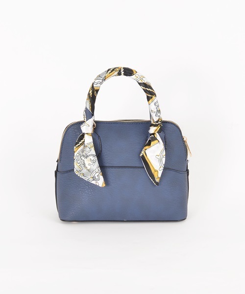 Khaju(カージュ)の「Khaju: スカーフミニバッグ□(ショルダーバッグ・レディース・アイボリー/ベージュ/ネイビー/ブラック・ONE SIZE)」の7枚目の写真