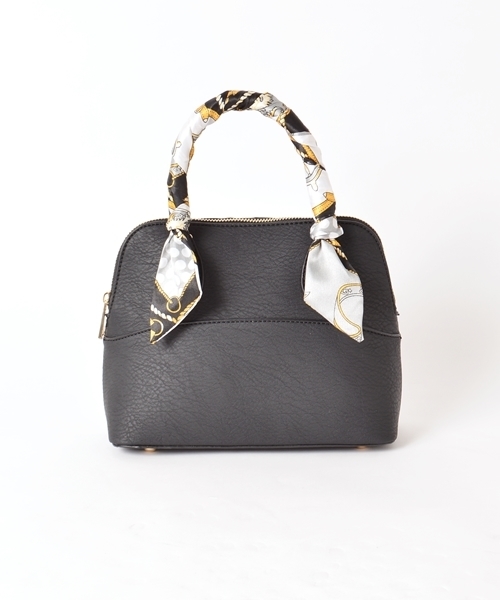 Khaju(カージュ)の「Khaju: スカーフミニバッグ□(ショルダーバッグ・レディース・アイボリー/ベージュ/ネイビー/ブラック・ONE SIZE)」の19枚目の写真