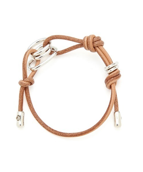 ETRE TOKYO（エトレトウキョウ）の「レザーコードバングル（バングル/リストバンド・レディース・ブラウン/ベージュ・FREE）」の12枚目の写真