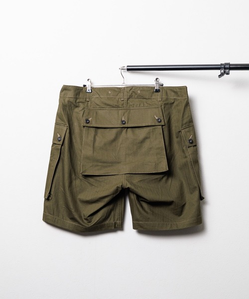 HOUSTON(ヒューストン)の「【RES】【HOUSTON / ヒューストン】 USMC HBT MONKEY SHORTS / ヘリンボーンツイルモンキーショーツ(その他パンツ・メンズ・ブラック/カーキ・X-LARGE/MEDIUM/SMALL)」の3枚目の写真