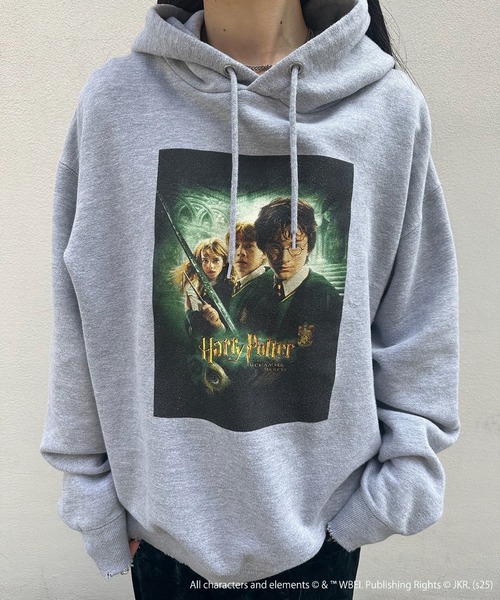 Ameri(アメリ)の「Harry Potter HEATHER HOODIE(パーカー・レディース・グレー・SMALL/MEDIUM)」の1枚目の写真