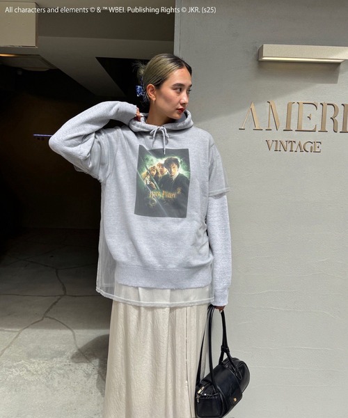Ameri(アメリ)の「Harry Potter HEATHER HOODIE(パーカー・レディース・グレー・SMALL/MEDIUM)」の11枚目の写真