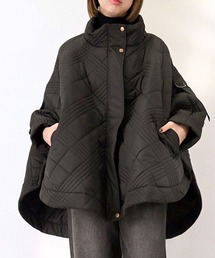 STYLEBLOCK | ソフトタフタキルティングポンチョ(ダウンジャケット/コート)