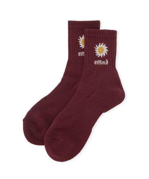 emmi（エミ）の「【Global warming 】リブソックス（ソックス/靴下・レディース・ホワイト/ブルー/ダークネイビー/バーガンディー・F）」の7枚目の写真