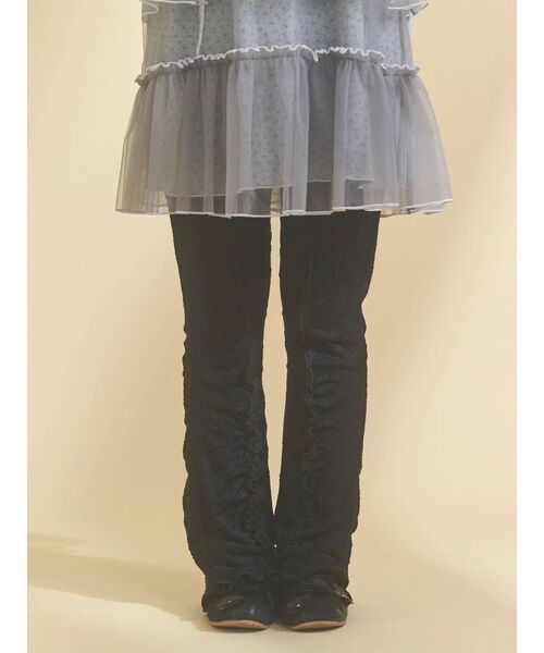 merry jenny(メリージェニー)の「lace panel pants(その他パンツ・レディース・ピンク/ブラック/オフホワイト・FREE)」の2枚目の写真