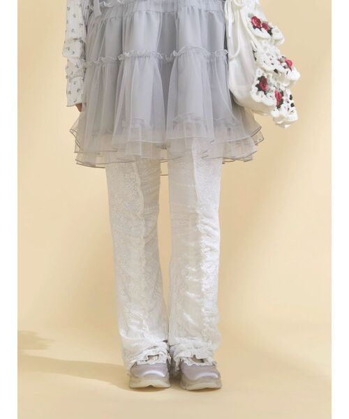 merry jenny(メリージェニー)の「lace panel pants(その他パンツ・レディース・ピンク/ブラック/オフホワイト・FREE)」の15枚目の写真