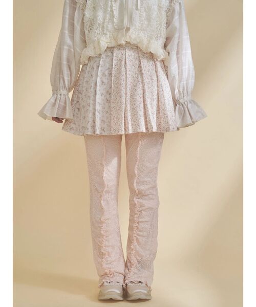 merry jenny(メリージェニー)の「lace panel pants(その他パンツ・レディース・ピンク/ブラック/オフホワイト・FREE)」の16枚目の写真