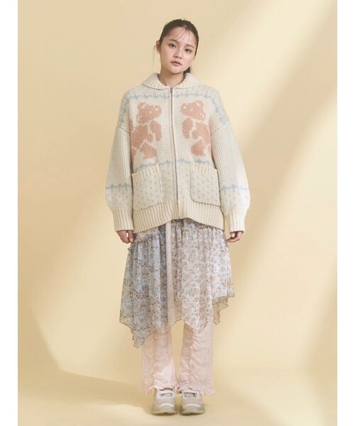 merry jenny(メリージェニー)の「lace panel pants(その他パンツ・レディース・ピンク/ブラック/オフホワイト・FREE)」の19枚目の写真