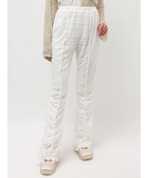 merry jenny(メリージェニー)の「lace panel pants(その他パンツ・レディース・ピンク/ブラック/オフホワイト・FREE)」の8枚目の写真
