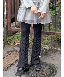 lace panel pants