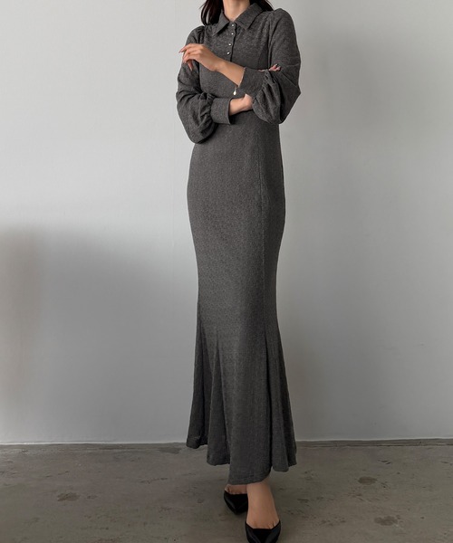 Louere(ルエレ)の「ポロレースドレス(ペチワンピースセット)(ドレス・レディース・アイボリー/ブラック/グレー・SMALL/MEDIUM/LARGE/X-LARGE)」の14枚目の写真