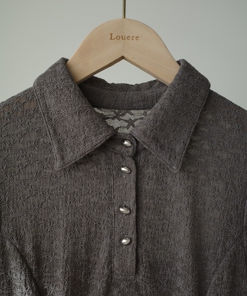 Louere(ルエレ)の「ポロレースドレス(ペチワンピースセット)(ドレス・レディース・アイボリー/ブラック/グレー・SMALL/MEDIUM/LARGE/X-LARGE)」の19枚目の写真