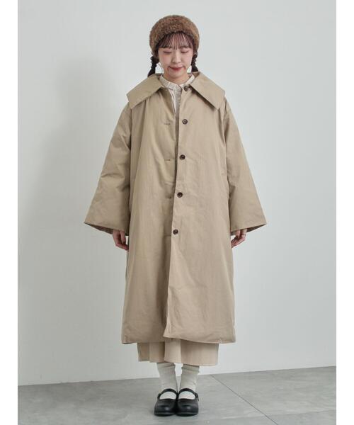 TSUHARU by Samansa Mos2（ツハルバイサマンサモスモス）の「綿ナイロン中綿コート（その他アウター・レディース・ベージュ/グリーン・F）」の20枚目の写真