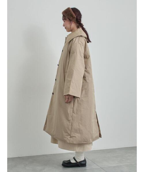 TSUHARU by Samansa Mos2（ツハルバイサマンサモスモス）の「綿ナイロン中綿コート（その他アウター・レディース・ベージュ/グリーン・F）」の21枚目の写真