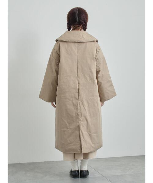 TSUHARU by Samansa Mos2（ツハルバイサマンサモスモス）の「綿ナイロン中綿コート（その他アウター・レディース・ベージュ/グリーン・F）」の22枚目の写真