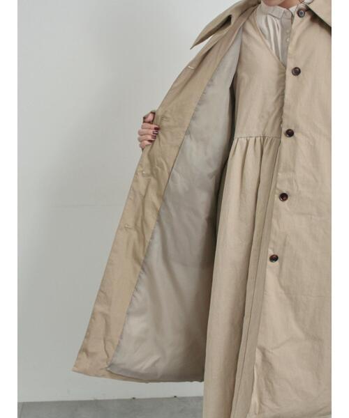 TSUHARU by Samansa Mos2（ツハルバイサマンサモスモス）の「綿ナイロン中綿コート（その他アウター・レディース・ベージュ/グリーン・F）」の6枚目の写真