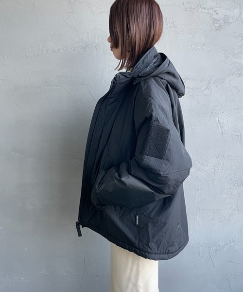 【超美品】ワイルドシングス ショートモンスターパーカー ネイビー L 2024-2025秋冬新作 ワイルドシングス ショート モンスターパーカー