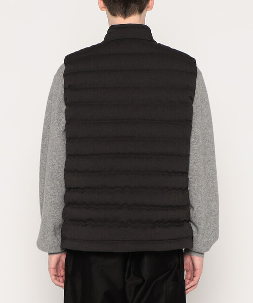 DANTON(ダントン)の「MEN'S WOOL LIKE POLYESTER MIDDLE DOWN STAND COLLAR VEST(その他アウター・メンズ・チャコール/ネイビー・XS/XL/M/S/L/XXL)」の8枚目の写真