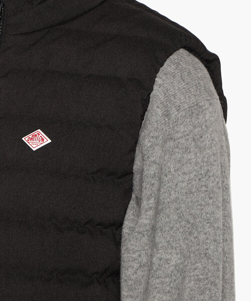 DANTON(ダントン)の「MEN'S WOOL LIKE POLYESTER MIDDLE DOWN STAND COLLAR VEST(その他アウター・メンズ・チャコール/ネイビー・XS/XL/M/S/L/XXL)」の10枚目の写真