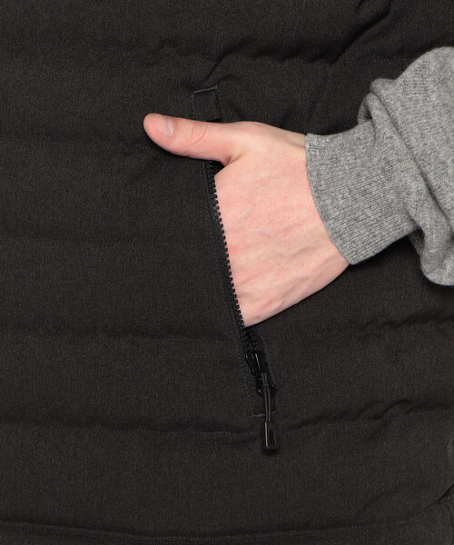 DANTON(ダントン)の「MEN'S WOOL LIKE POLYESTER MIDDLE DOWN STAND COLLAR VEST(その他アウター・メンズ・チャコール/ネイビー・XS/XL/M/S/L/XXL)」の11枚目の写真